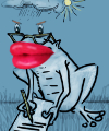 Schönheitsfrosch